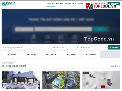 web bất động sản,website,website bất động sản