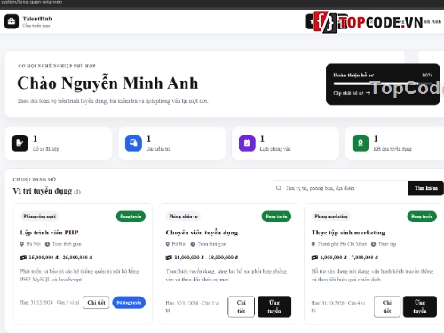 tuyển dụng,ứng dụng Web,Website Website tuyển dụng