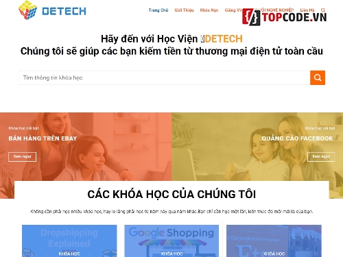 Website giới thiệu,website giới thiệu khóa học,website khóa học,Web khóa học