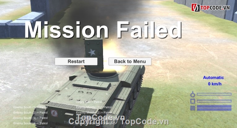Code game Tankwar Unity 3d