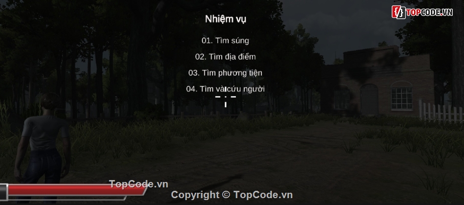 Code game FPS Zombie Unity 3d