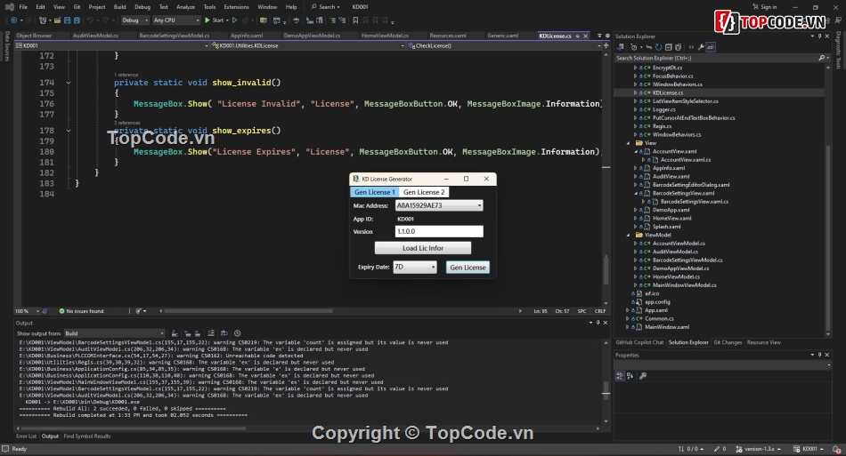 Gen License Application With C# and WPF (using SHA 256, encode, decode)