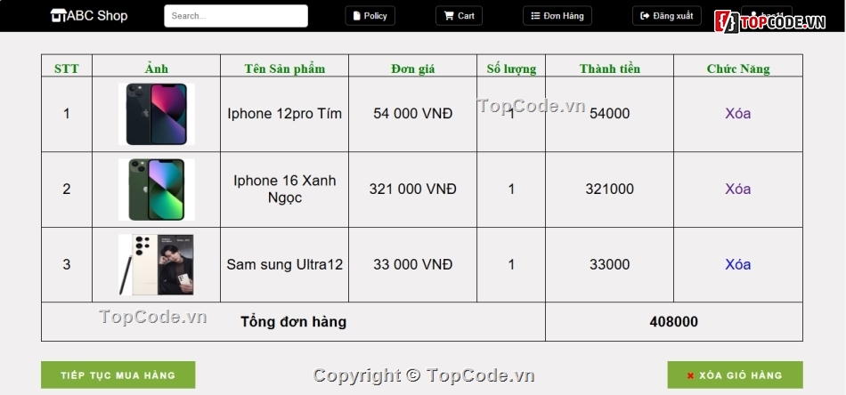 Đồ án web PHP,web bán điện thoại,web bán hàng điện thoại,php mysql,website,website bán hàng