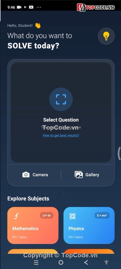 Ứng dụng  Android,React native App,App giải bài tập