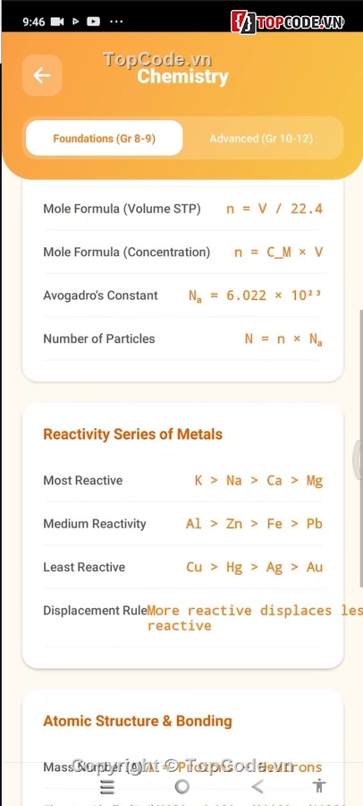 Ứng dụng  Android,React native App,App giải bài tập