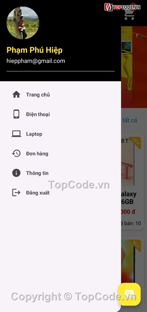 App Android,App,Điện Thoại,code bán hang,php vs mysql,firebase