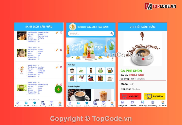 android,App bán hàng,App bán hàng android,App,giỏ hàng và thanh toán,giỏ hàng thanh toán