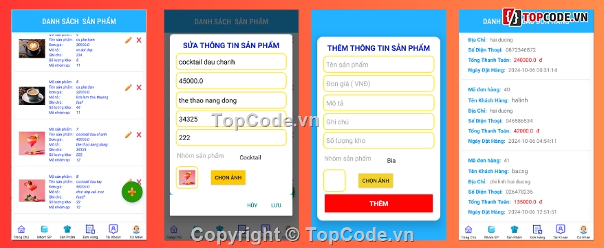 android,App bán hàng,App bán hàng android,App,giỏ hàng và thanh toán,giỏ hàng thanh toán