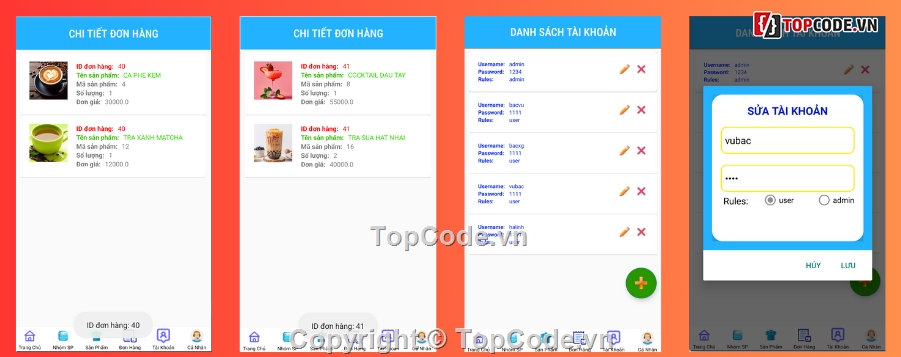 android,App bán hàng,App bán hàng android,App,giỏ hàng và thanh toán,giỏ hàng thanh toán