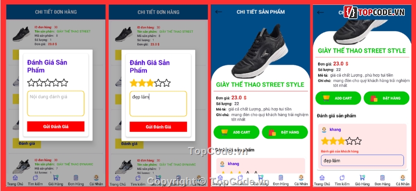 android,App bán hàng,App bán hàng android,App,bán giày,app bán hàng android java