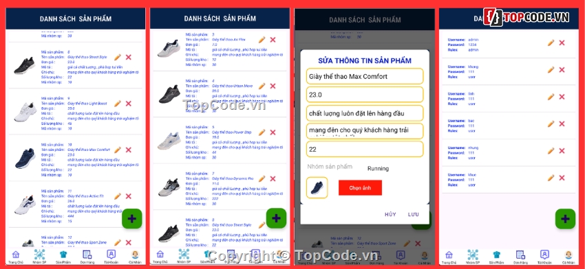 android,App bán hàng,App bán hàng android,App,bán giày,app bán hàng android java
