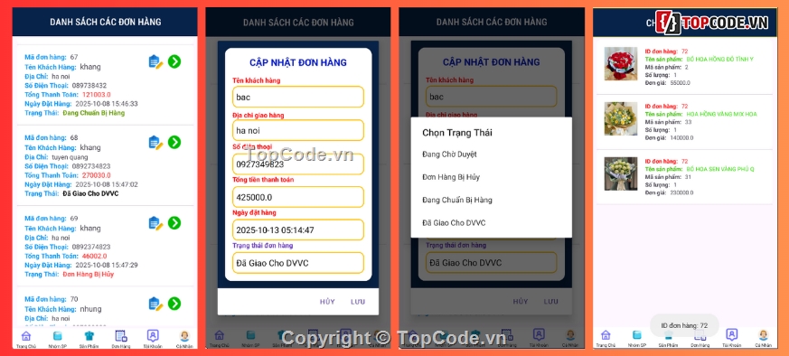 android,App bán hàng android,App,App bán hàng,hoa,app bán hàng android java