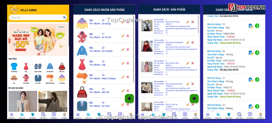 quần áo,android,android java,App bán hàng android,App bán hàng,app bán hàng android java