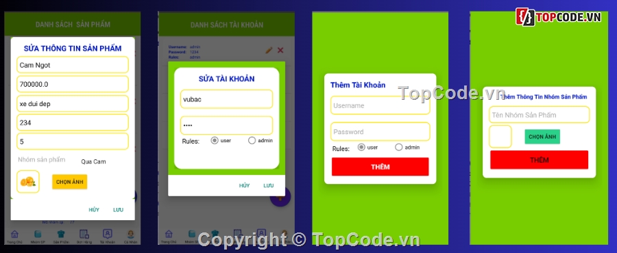 android,App bán hàng,App bán hàng android,App,giỏ hàng và thanh toán,đầy đủ chức năng