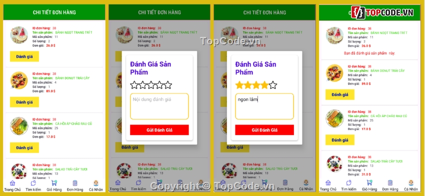 đặt đồ ăn,app đặt đồ ăn,app,app bán hàng android java,app bán hàng android,app android