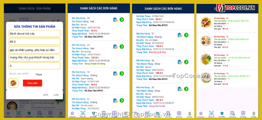 đặt đồ ăn,app đặt đồ ăn,app,app bán hàng android java,app bán hàng android,app android