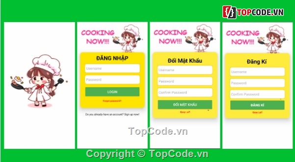 hướng dẫn nấu ăn,android,App,app android java sqlite,app android,app android java