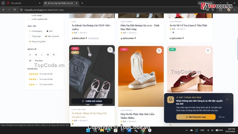 code bán áo quần,code bán quần áo,shop bán quần áo,source code bán quần áo