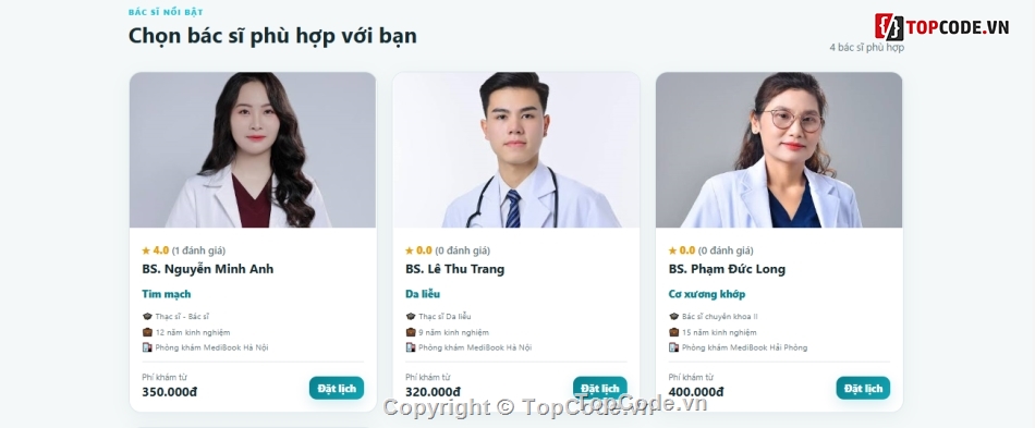 Đồ án web PHP,SQL,khám bệnh,website đặt lịch khám bệnh,web đặt lịch khám