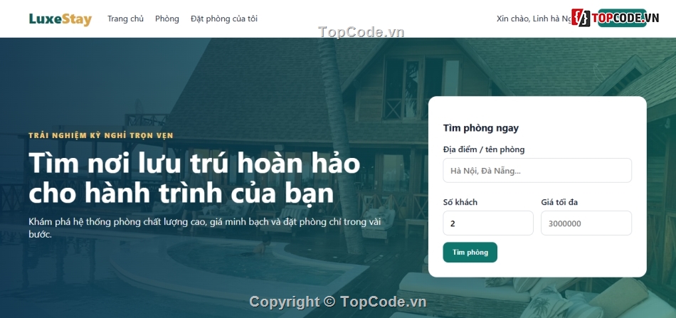 web khách sạn,Đồ án web PHP,PHP MVC,đặt phòng khách sạn,website đặt phòng khách sạn