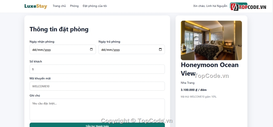 web khách sạn,Đồ án web PHP,PHP MVC,đặt phòng khách sạn,website đặt phòng khách sạn