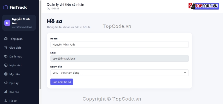 quản lý cá nhân,quản lý chi tiêu cá nhân,PHP MVC,Website quản lý chi tiêu