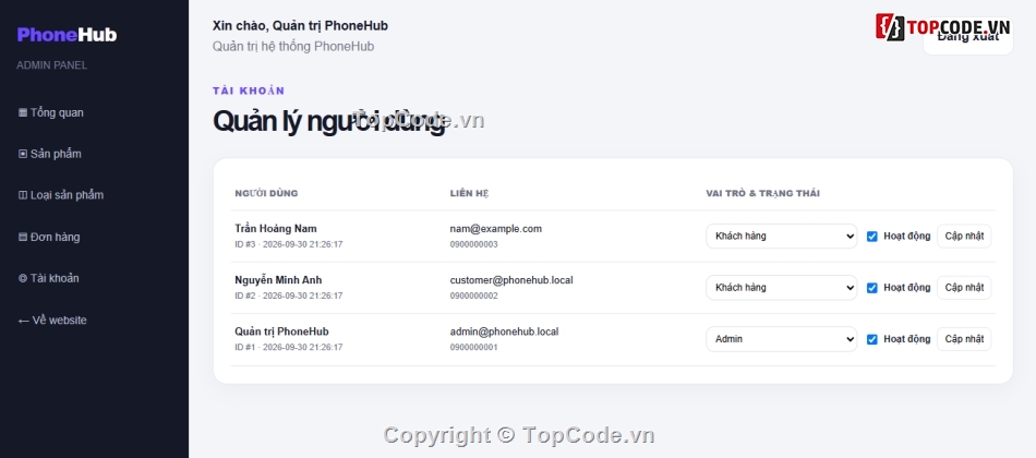 Website bán hàng,quản lý bán hàng PHP,PHP MYSQL,website bán điện thoại MVC,MVC,website