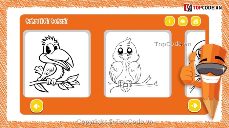 Game Color,Source Code Unit,Birds Coloring Game,Birds Coloring