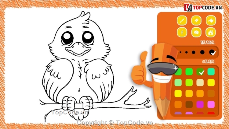 Game Color,Source Code Unit,Birds Coloring Game,Birds Coloring