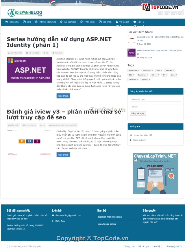 web blog,web tin tức asp.net,website blog đẹp,website blog ASP.NET,code tin tức