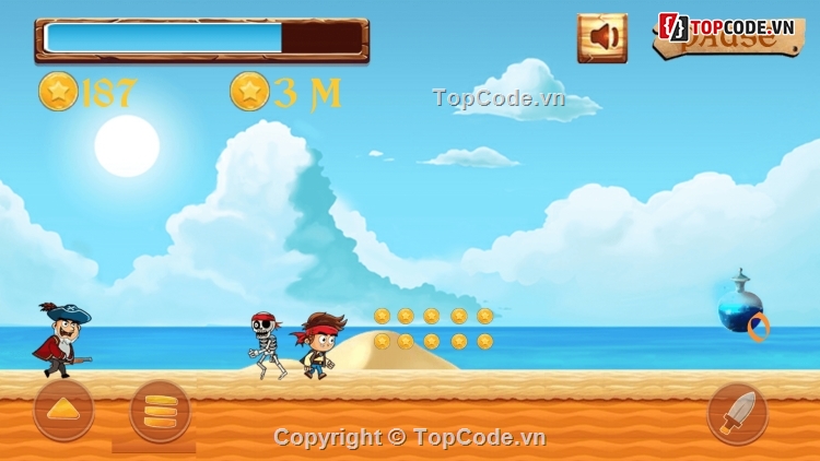Game,Game Platform,unity,android,Pirate Run Away Endless Run