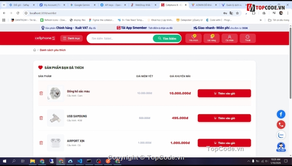 bán đồ điện tử,CellphoneS web,ReactJS NodeJS