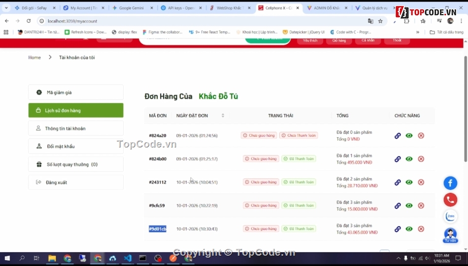 bán đồ điện tử,CellphoneS web,ReactJS NodeJS