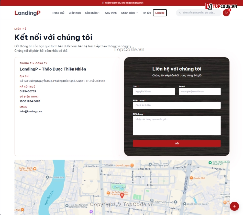 Landing Page,quản lý sản phẩm,source code quản lý,source code      database,Sản phẩm,Blog