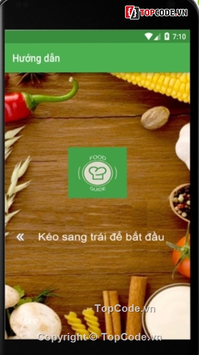 hướng dẫn nấu ăn,Code android dạy nấu ăn,Mã nguồn ứng dụng nấu ăn,ứng dụng làm món ăn,Địa điểm ăn uống