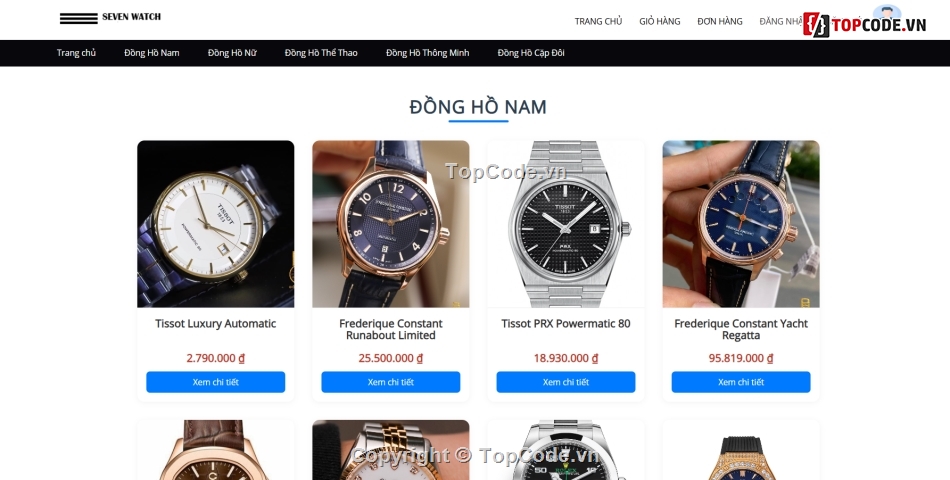 ASP.NET,website bán đồng hồ,đồ án asp.net,.net,Bán đồng hồ