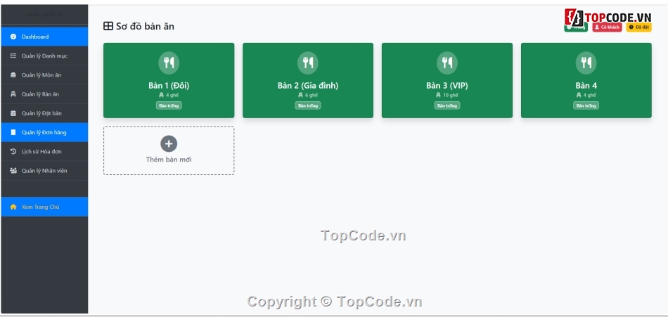 giao hàng,nhà hàng,đặt bàn nhà hàng,Code giao diện đẹp