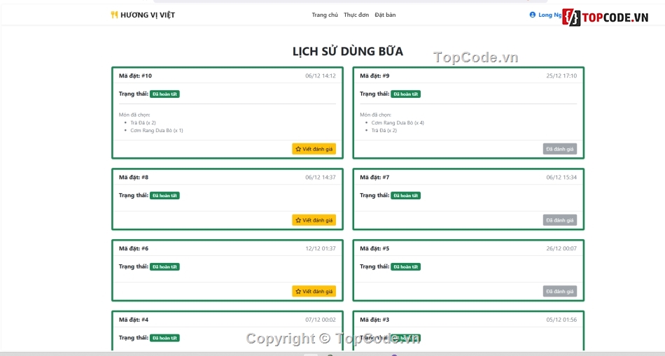 giao hàng,nhà hàng,đặt bàn nhà hàng,Code giao diện đẹp