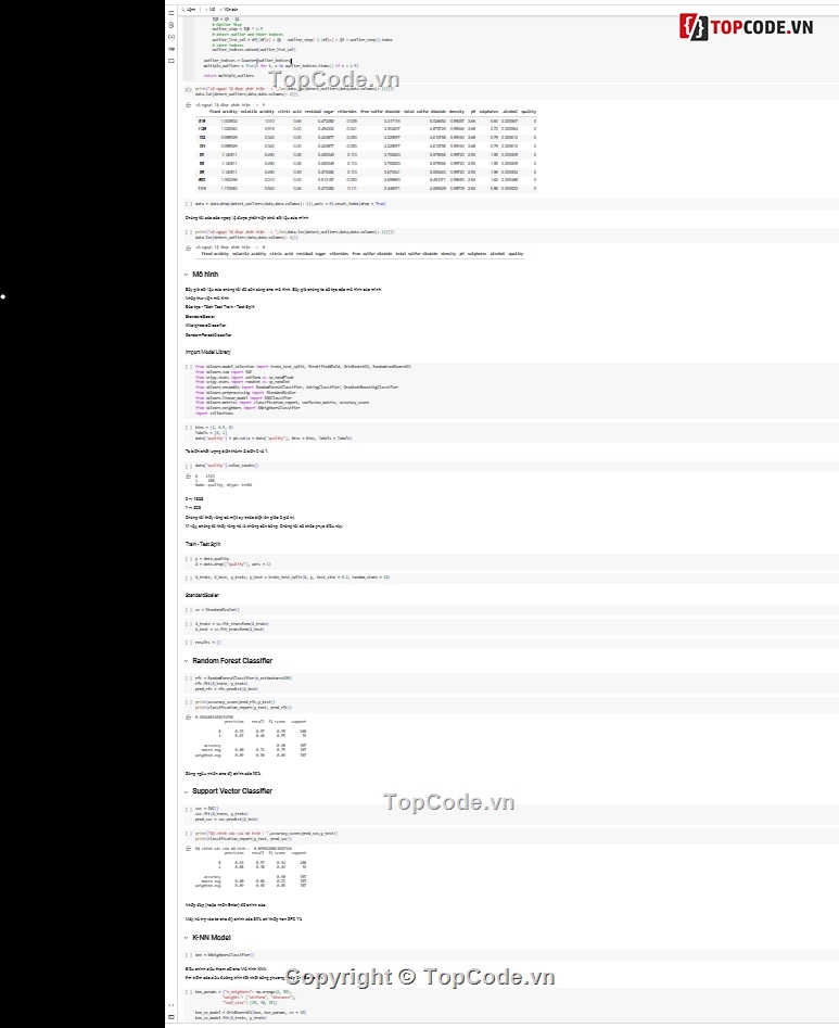 Code đồ án,Báo cáo đồ án,Code tiểu luận,Machine Learning,Python