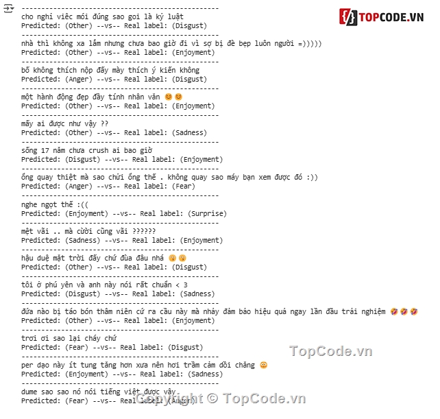 Code đồ án,Báo cáo đồ án,Python,Xử lý ngôn ngữ tự nhiên,full code + báo cáo,marchine learning
