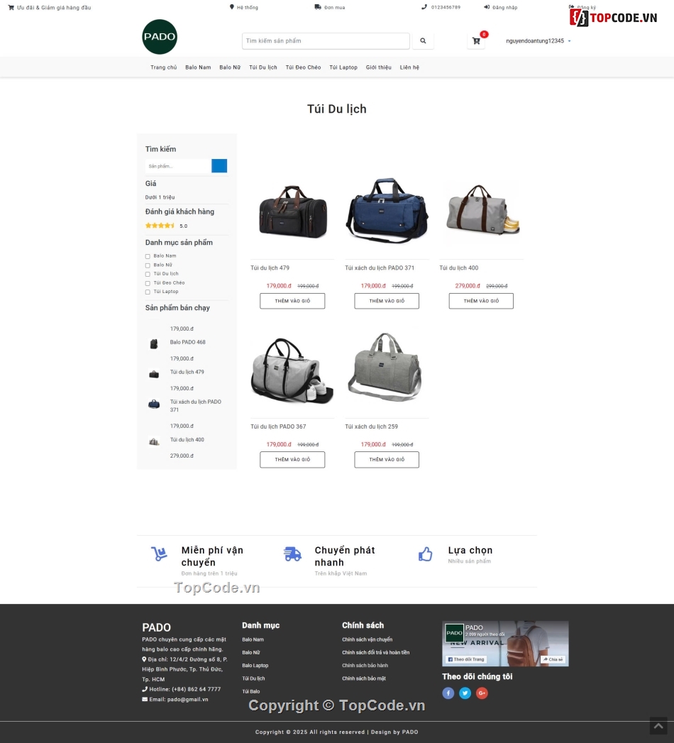 website bán balo,Balo,Web bán balo thời trang,Bán Balo,web bán balo du lịch,web balo mvc