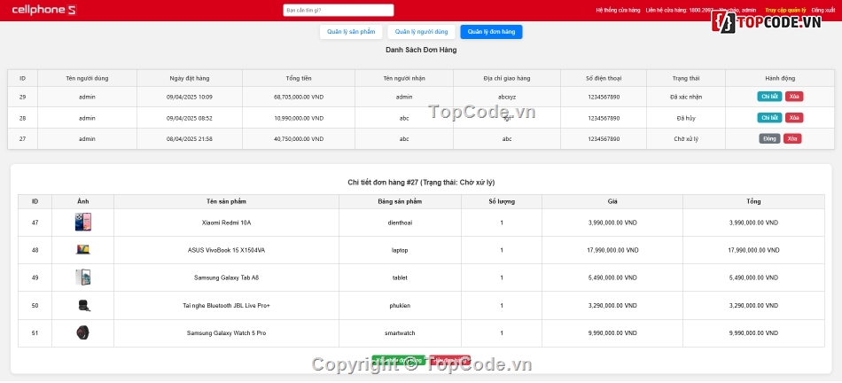 Web bán hàng,code bán hàng,bán hàng PHP,full code,Code đồ án,Code PHP Web bán hàng
