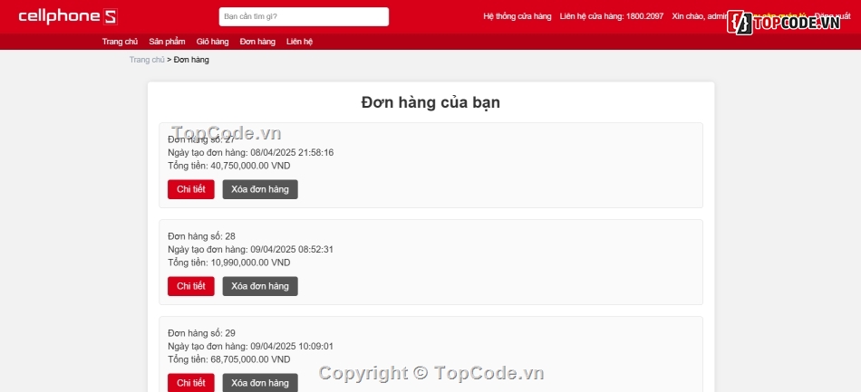 Web bán hàng,code bán hàng,bán hàng PHP,full code,Code đồ án,Code PHP Web bán hàng