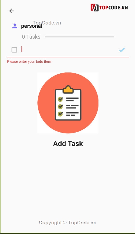code todo app,Code đồ án Mobile,ode đồ án Mobile Todo App,Mobile Todo App với FLutter dùng GetX