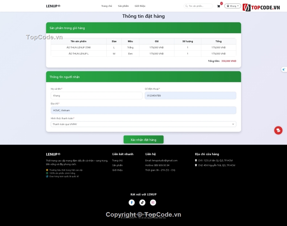 đồ án tốt nghiệp,Java Spring Boot,Code bán quần áo,Code đồ án