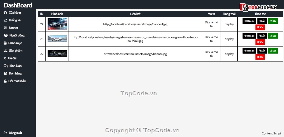Code đồ án,Web bán hàng,Code PHP,Code bán hàng PHP,Full code + database,code bán hàng