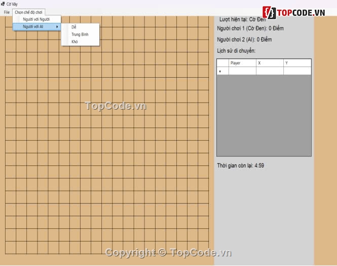 code de hieu           va de hiểu nhất,Code game cờ,c#,code game cờ vây,full báo cáo và slide,game cờ tướng c#