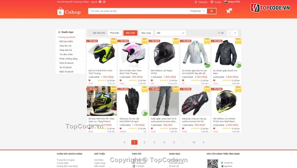 Template Website giống Shoppe,Template website bán hàng,Template giao diện bán hàng,Template website Shopee