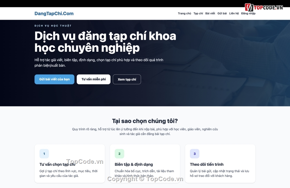 php tạp chí,tạp chí,đăng tải tạp chí