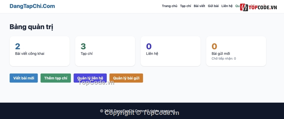 php tạp chí,tạp chí,đăng tải tạp chí